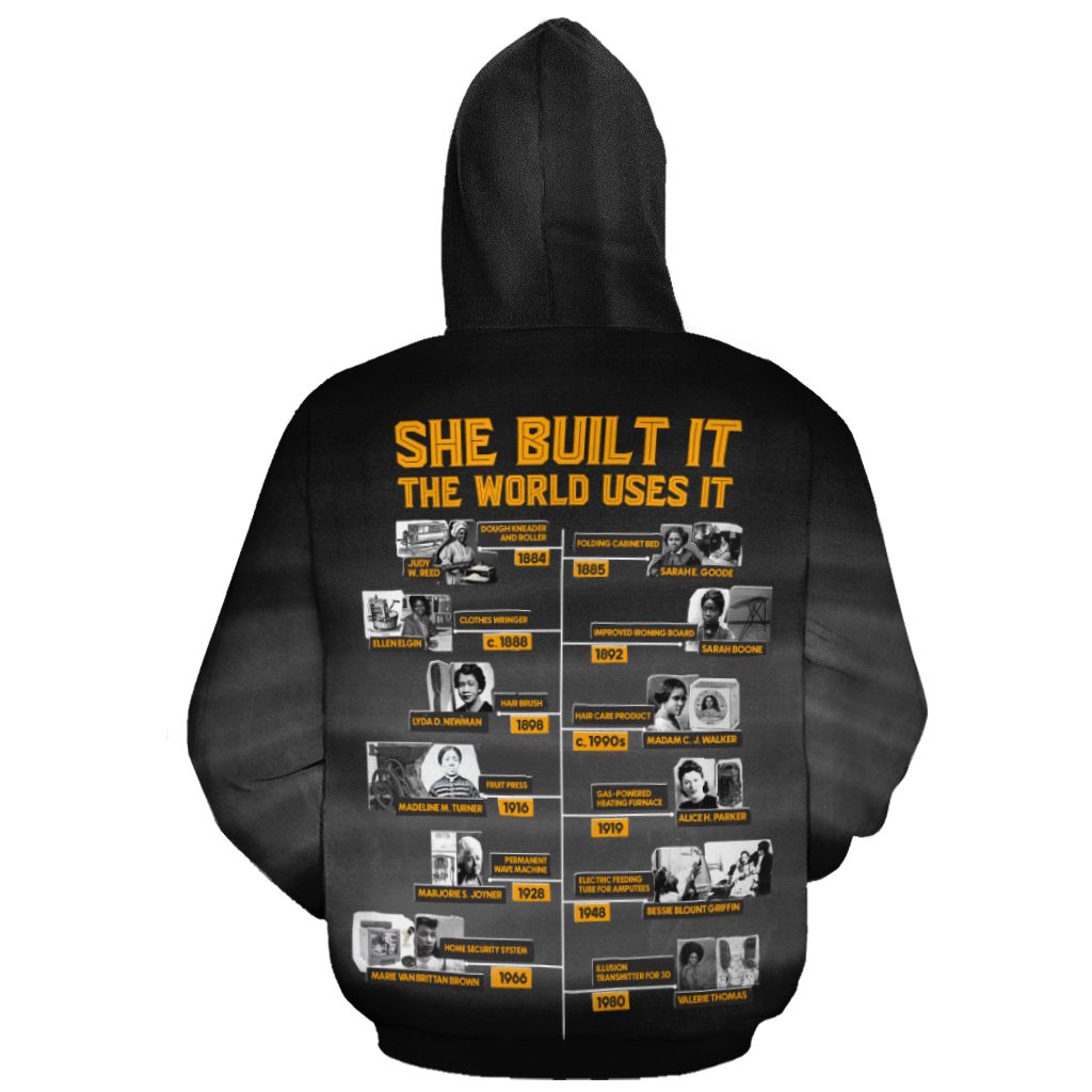She Built It The World Uses It All-over Hoodie Hoodie Tianci 