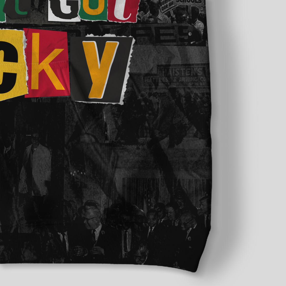 I Didn't Ask To Be Black I Just Got Lucky Magazine Cutout All-over Hoodie Hoodie Tianci 