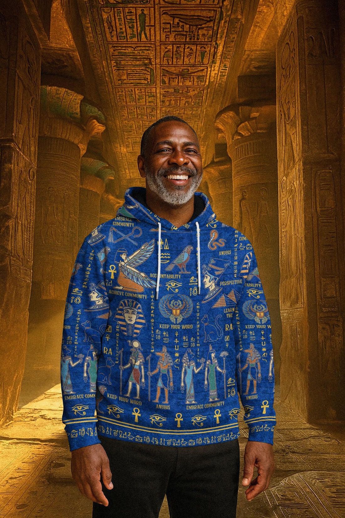Echoes of Kemet All-over Hoodie Hoodie Tianci Pullover S 