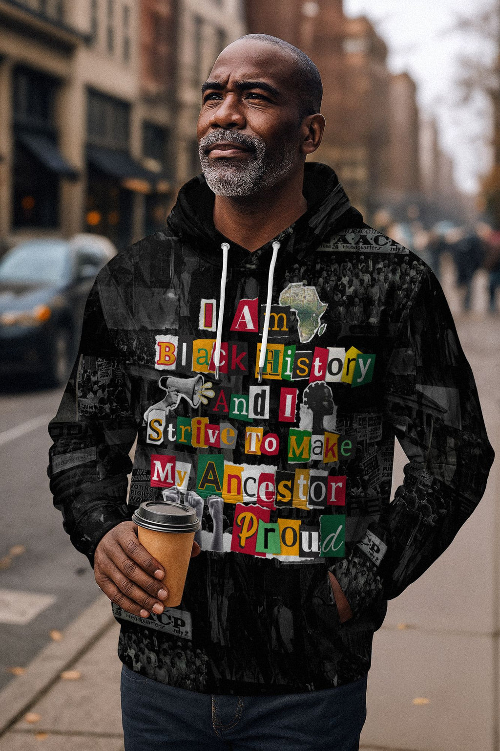 I Am Black History And I Strive To Make My Ancestor Proud All-over Hoodie Hoodie Tianci 