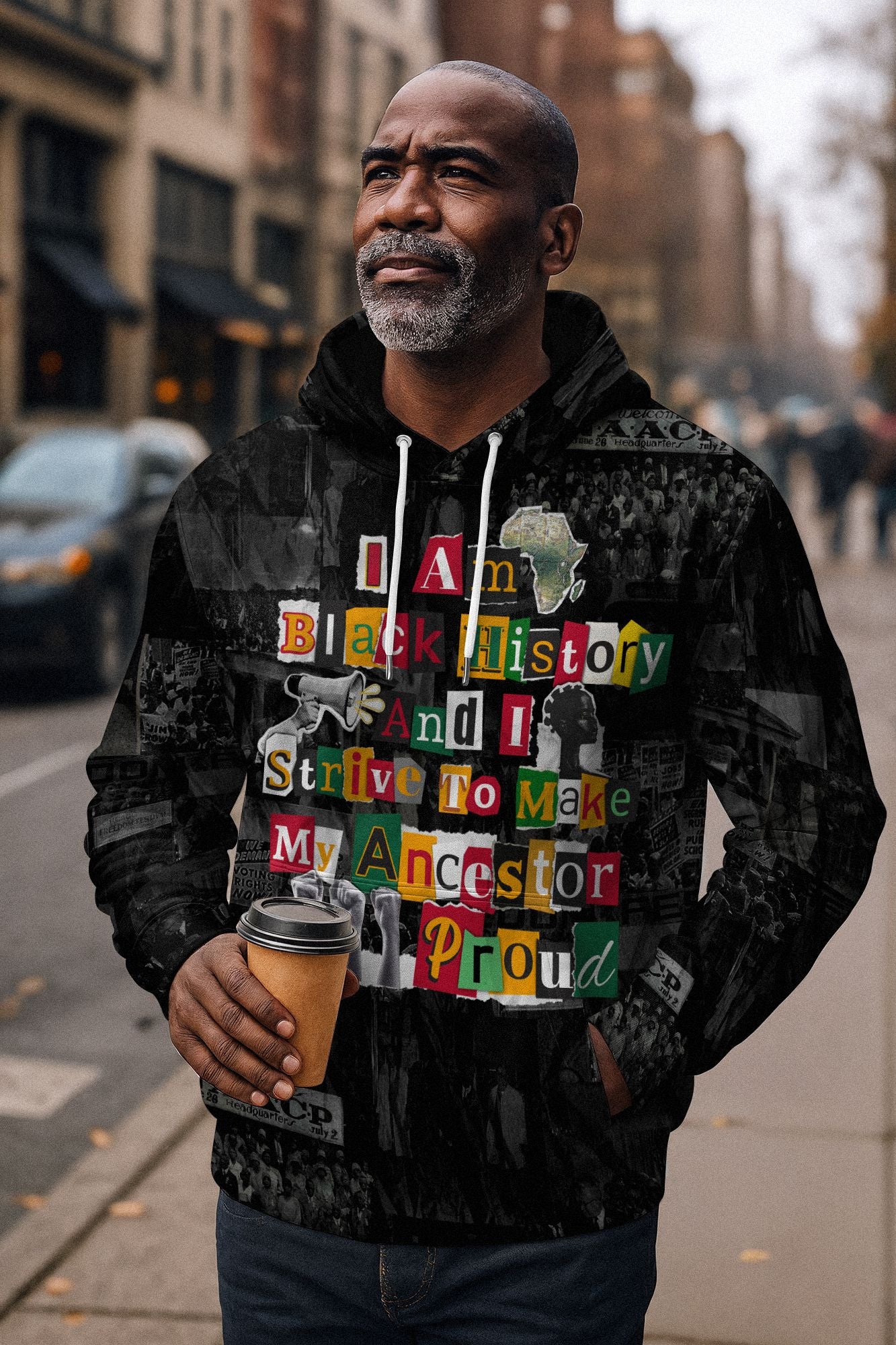 I Am Black History And I Strive To Make My Ancestor Proud All-over Hoodie Hoodie Tianci 