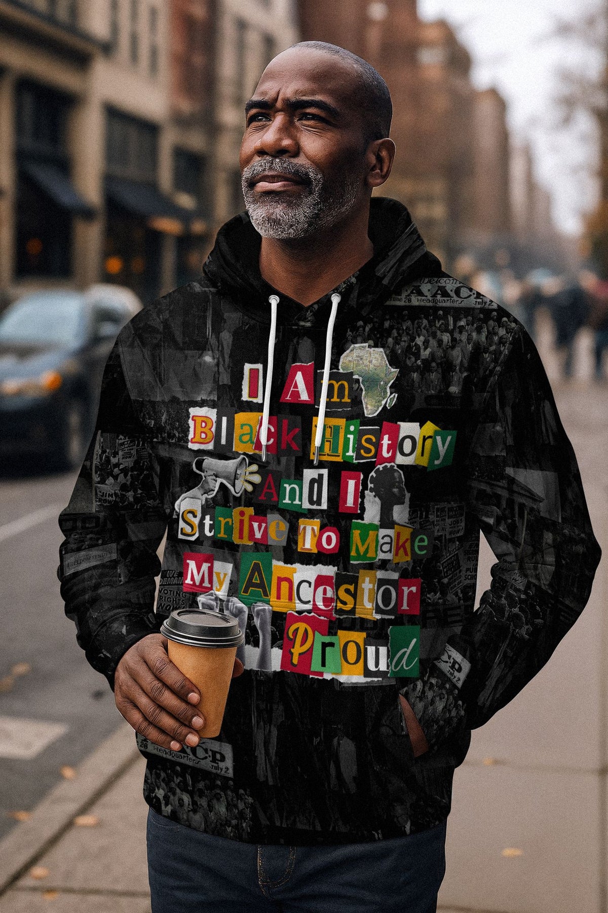I Am Black History And I Strive To Make My Ancestor Proud All-over Hoodie Hoodie Tianci 