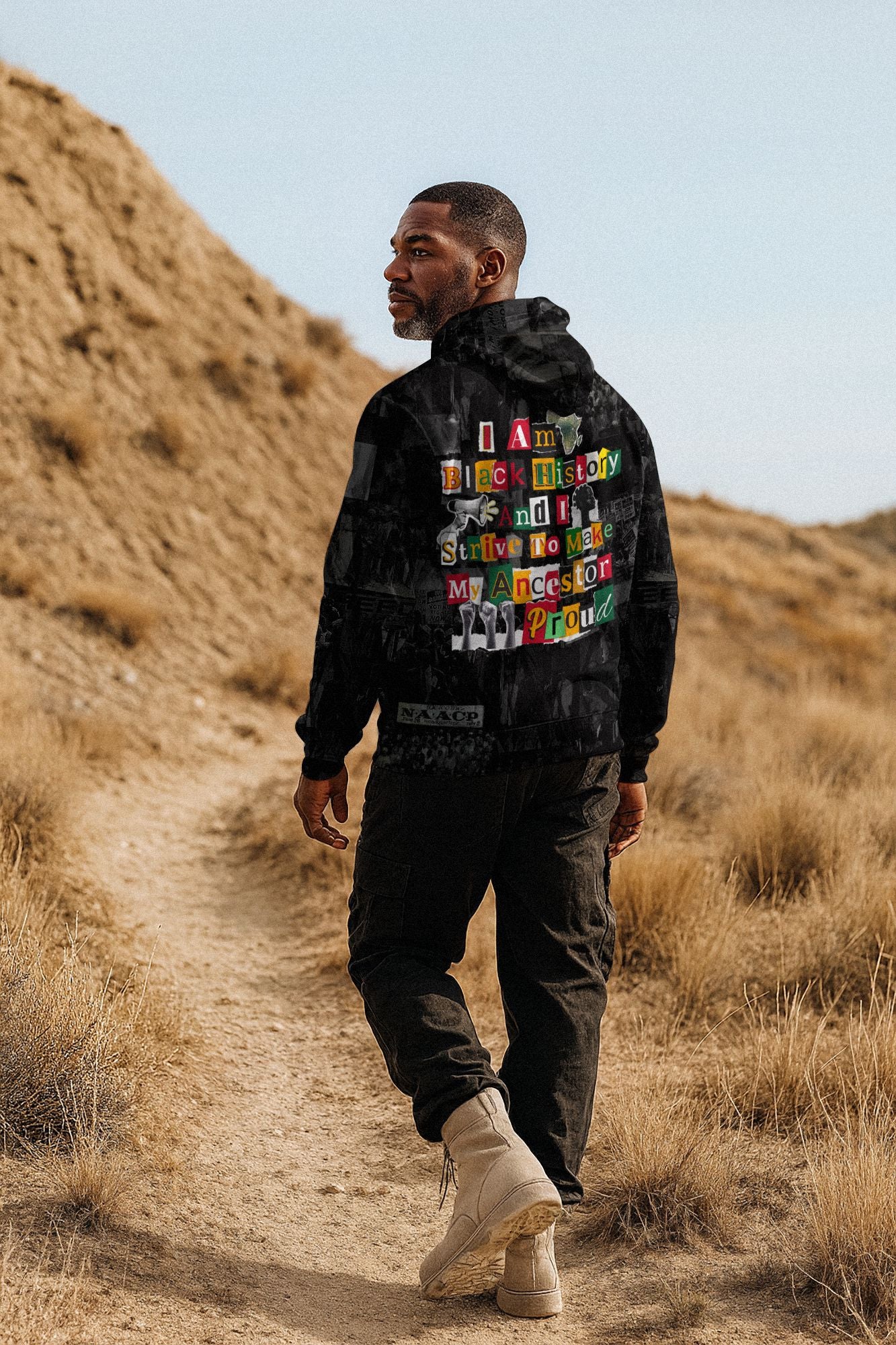 I Am Black History And I Strive To Make My Ancestor Proud All-over Hoodie Hoodie Tianci 