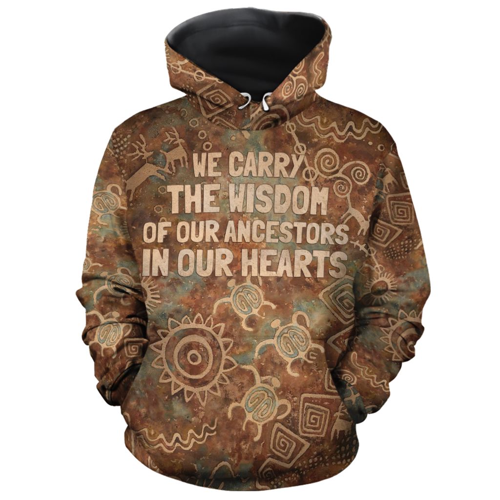 We Carry The Wisdom All-over Hoodie Hoodie Tianci Pullover S 