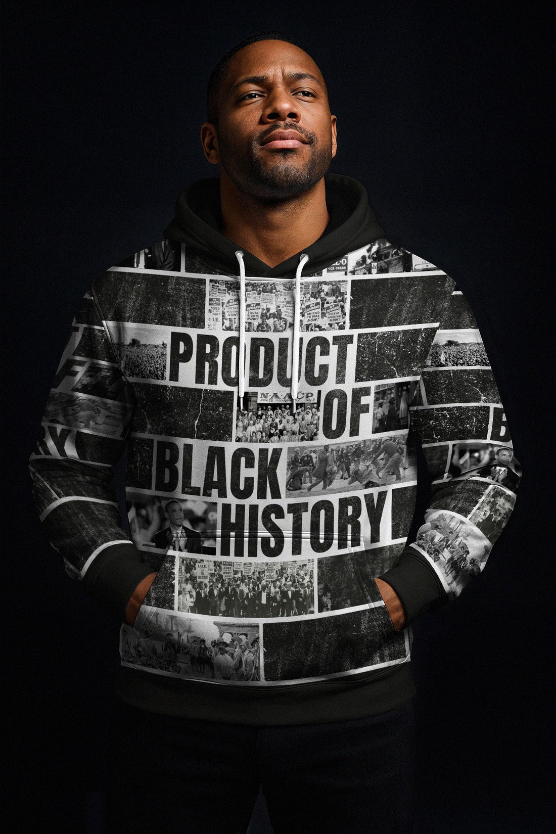 Product Of Black History All-over Hoodie Hoodie Tianci Pullover S 