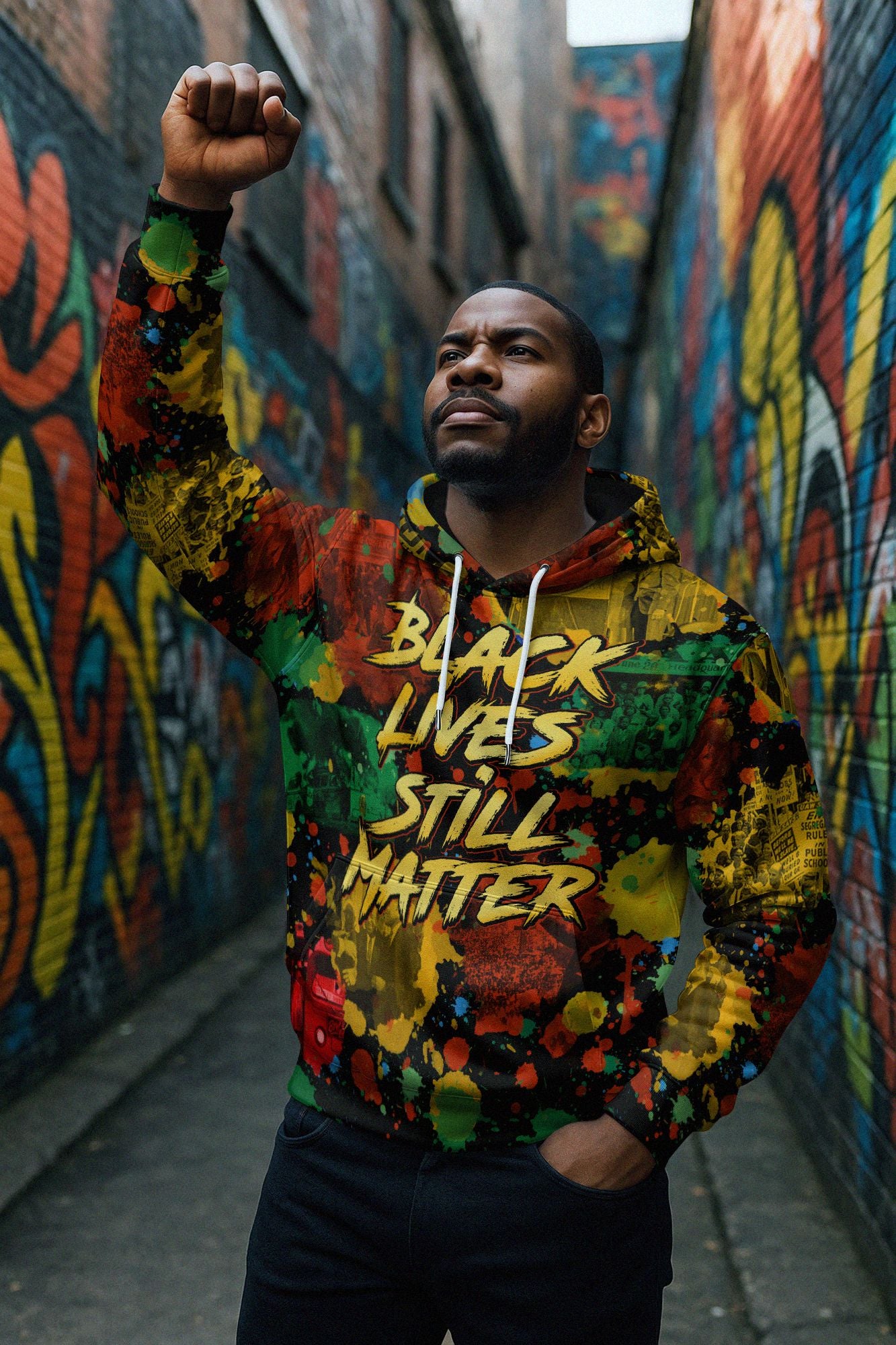 Black Lives Still Matter All-over Hoodie Hoodie Tianci 