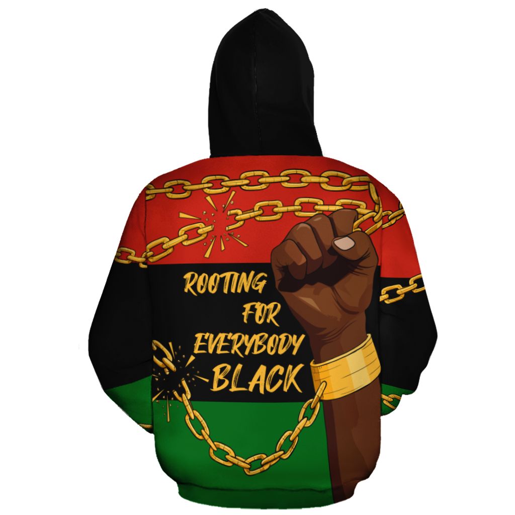 Rooting For Everybody Black All-over Hoodie Hoodie Tianci 