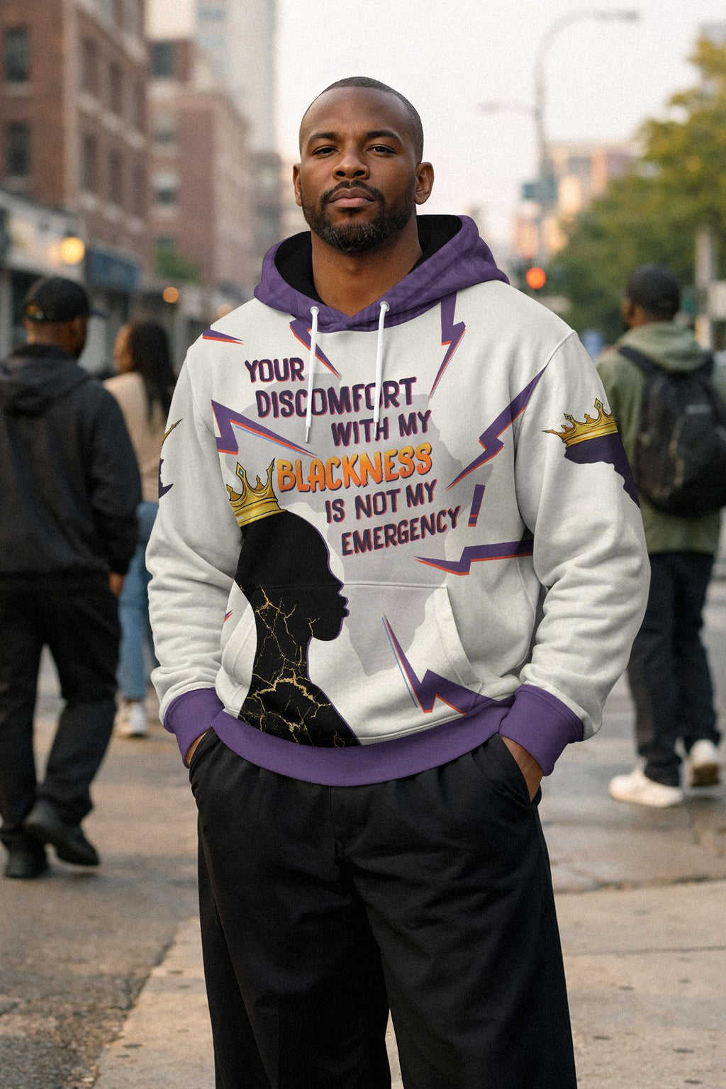 Your Discomfort With My Blackness Is Not My Emergency All-over Hoodie Hoodie Tianci 