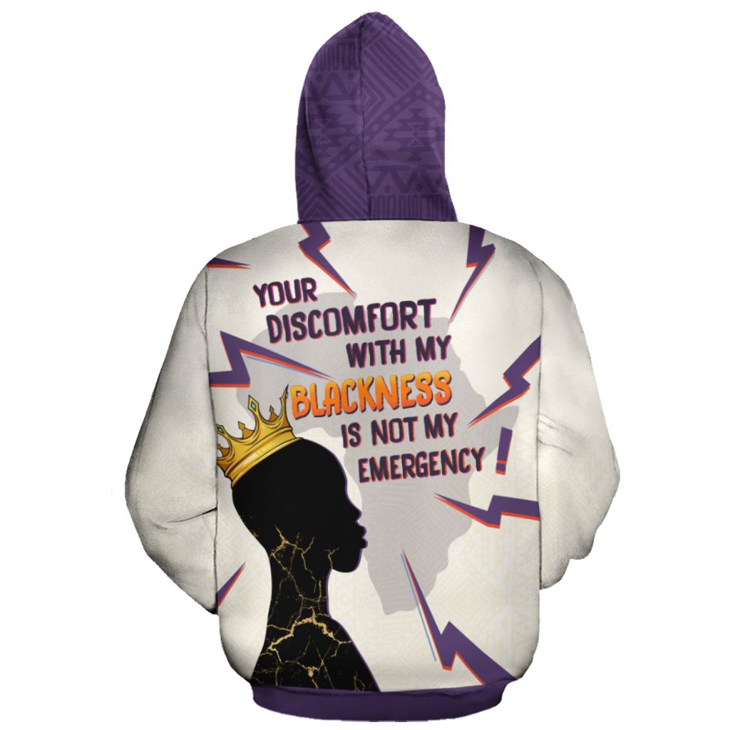 Your Discomfort With My Blackness Is Not My Emergency All-over Hoodie Hoodie Tianci 