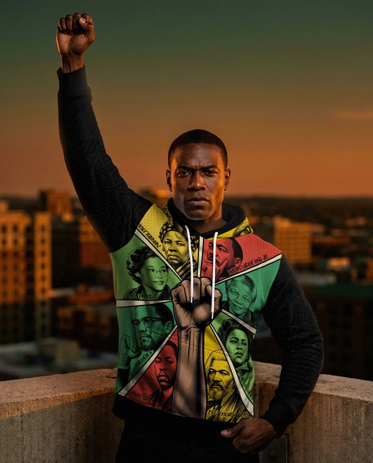 Fists of Freedom All-over Hoodie Hoodie Tianci 