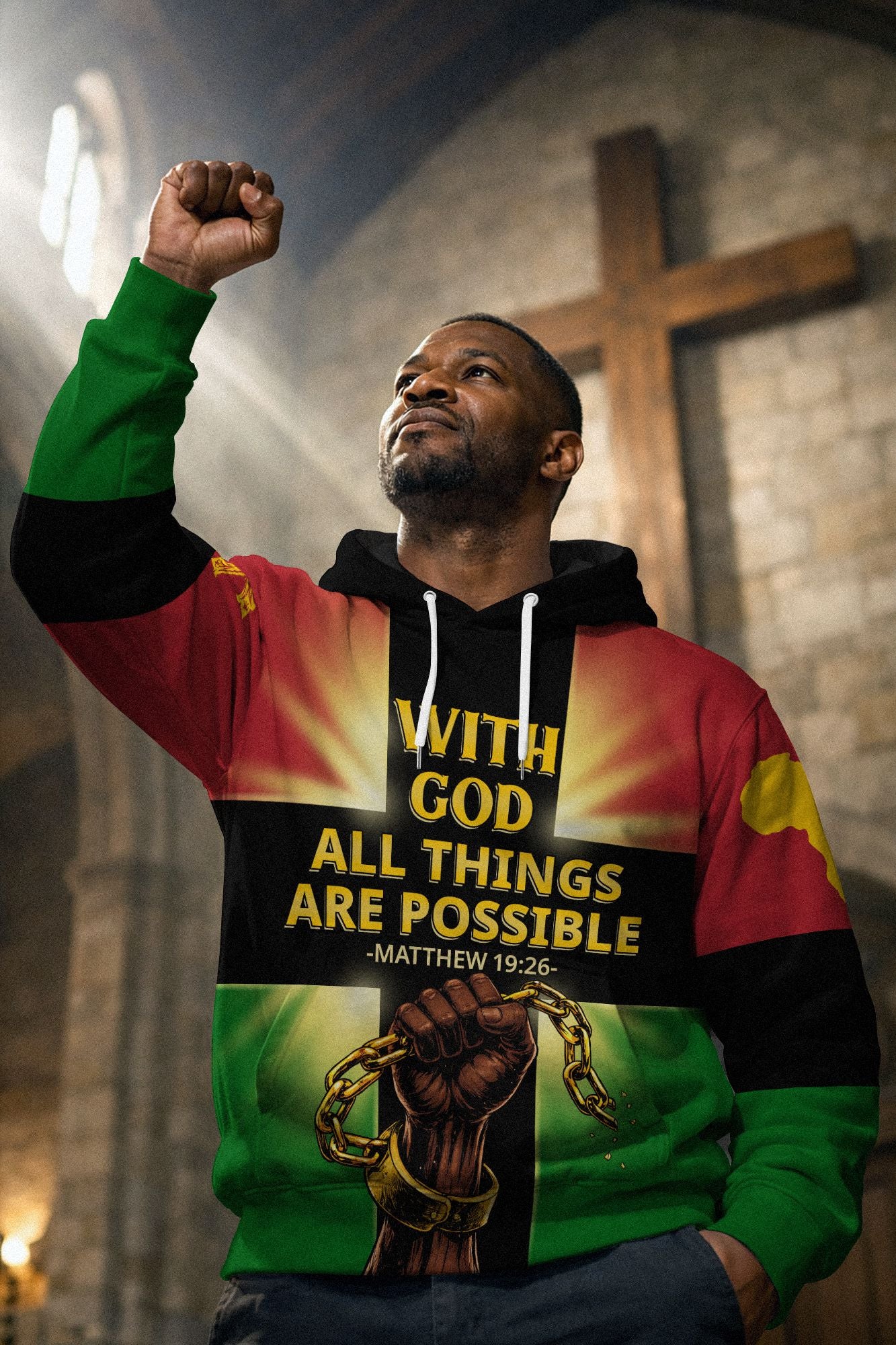 With God All Things are Possible All-over Hoodie Hoodie Tianci 