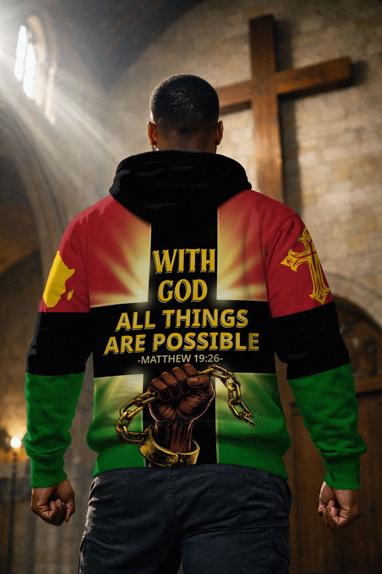 With God All Things are Possible All-over Hoodie Hoodie Tianci 