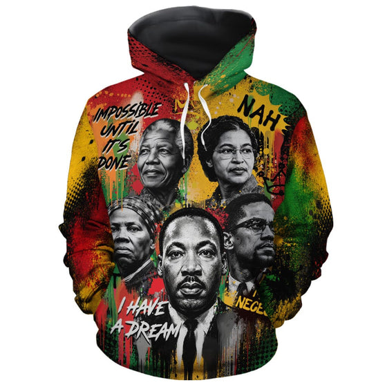 Voices of the Movement All-over Hoodie Hoodie Tianci Pullover S