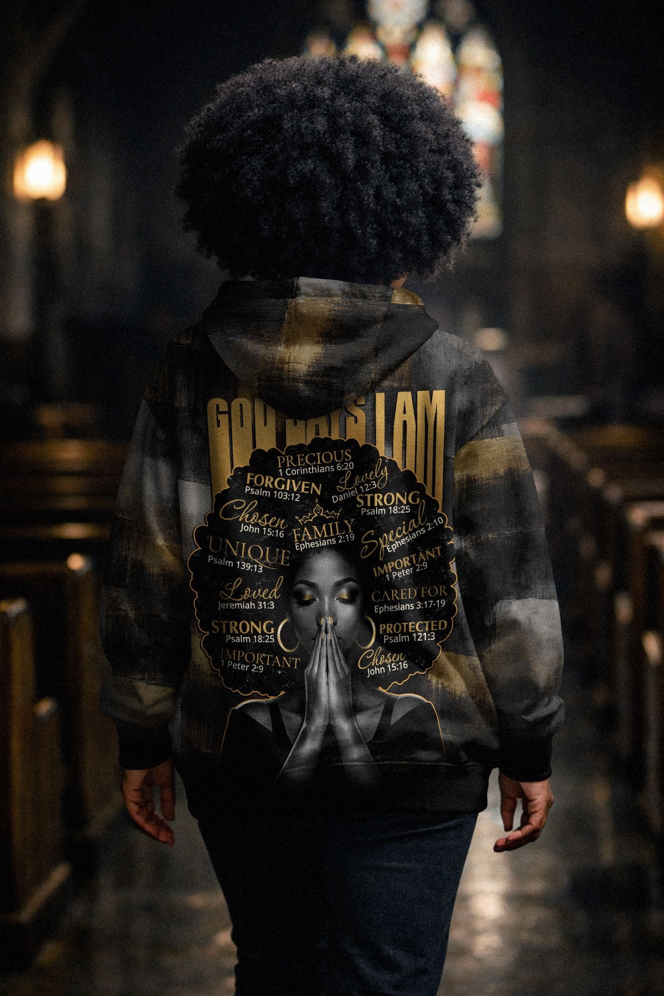 God Say I Am All-over Hoodie Hoodie Tianci 