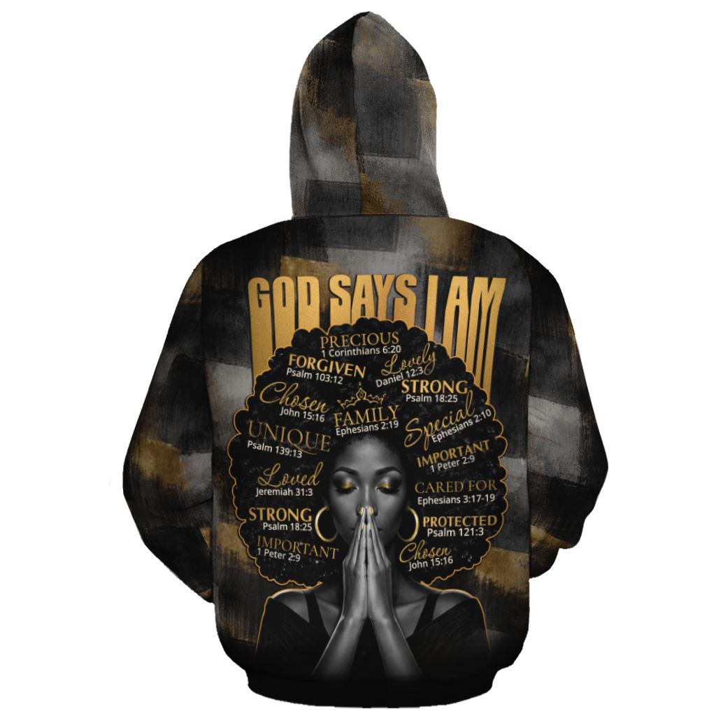 God Say I Am All-over Hoodie Hoodie Tianci 