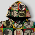 Civil Rights Buttons All-over Hoodie Hoodie Tianci 