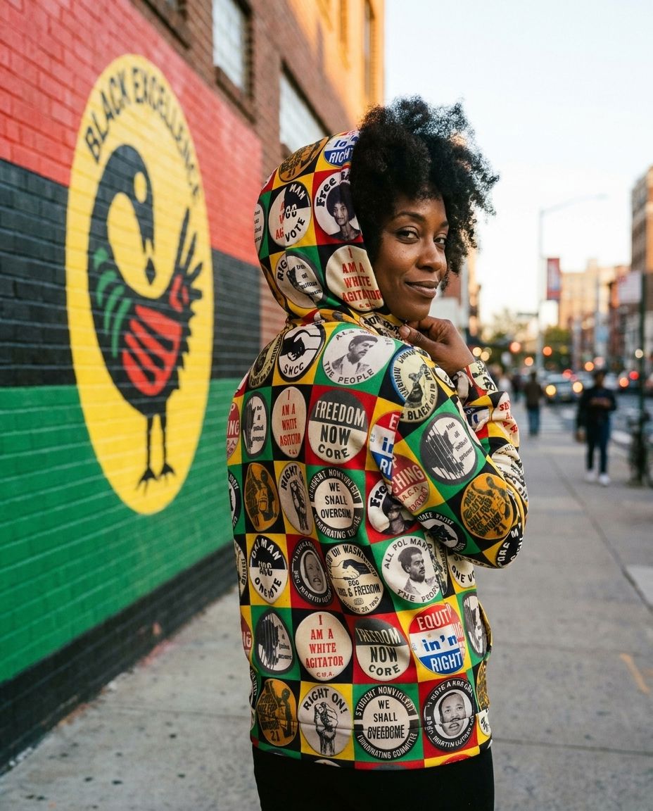 Civil Rights Buttons All-over Hoodie Hoodie Tianci 