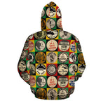 Civil Rights Buttons All-over Hoodie Hoodie Tianci 