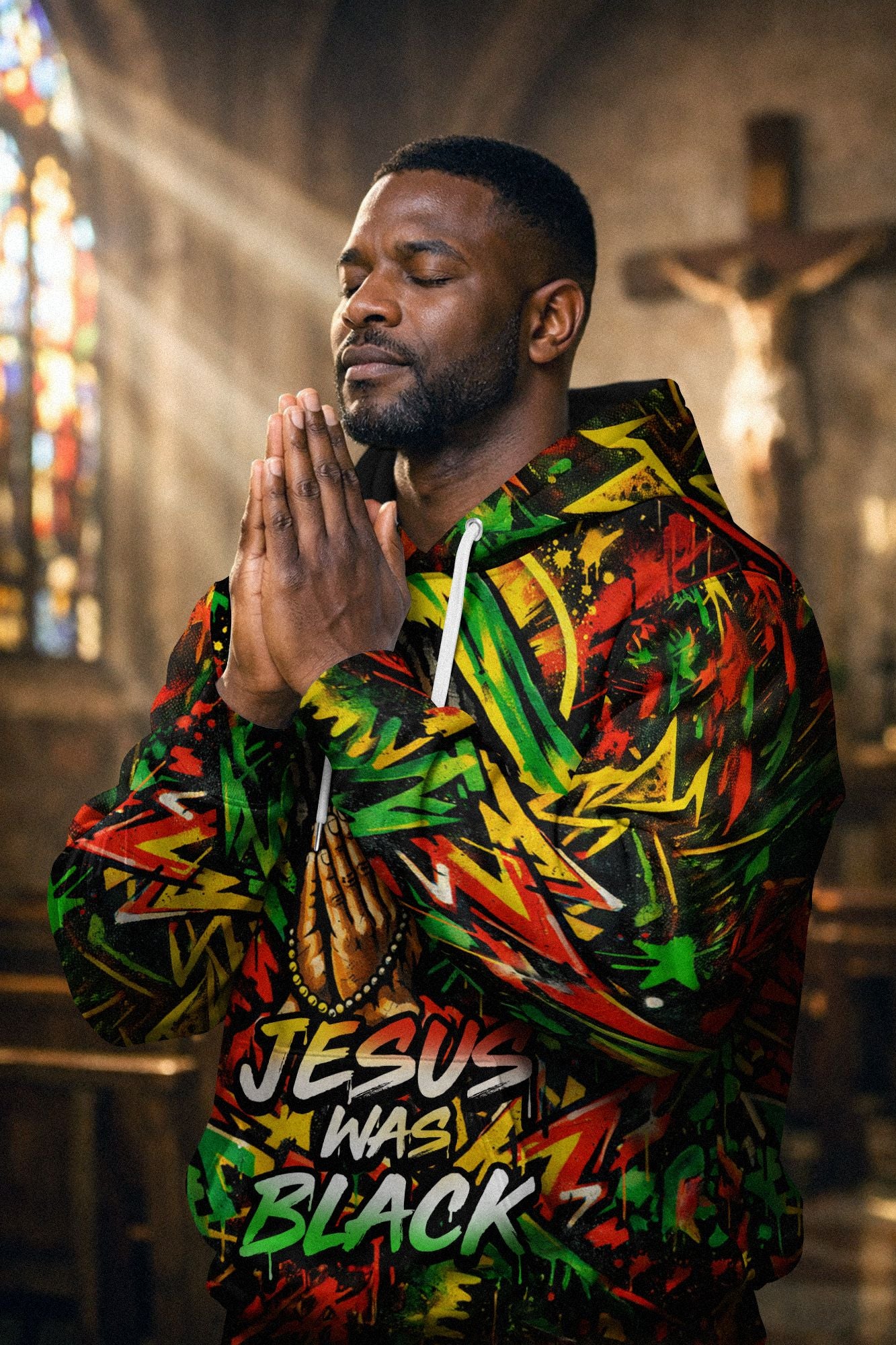 Jesus Was Black All-over Hoodie Hoodie Tianci 