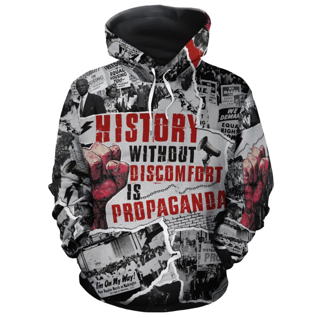 History Without Discomfort Is Propaganda All-over Hoodie Hoodie Tianci Pullover S 