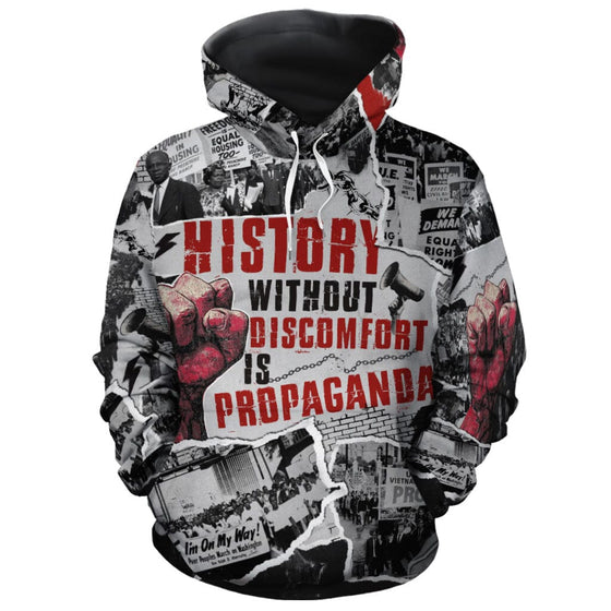 History Without Discomfort Is Propaganda All-over Hoodie Hoodie Tianci Pullover S 