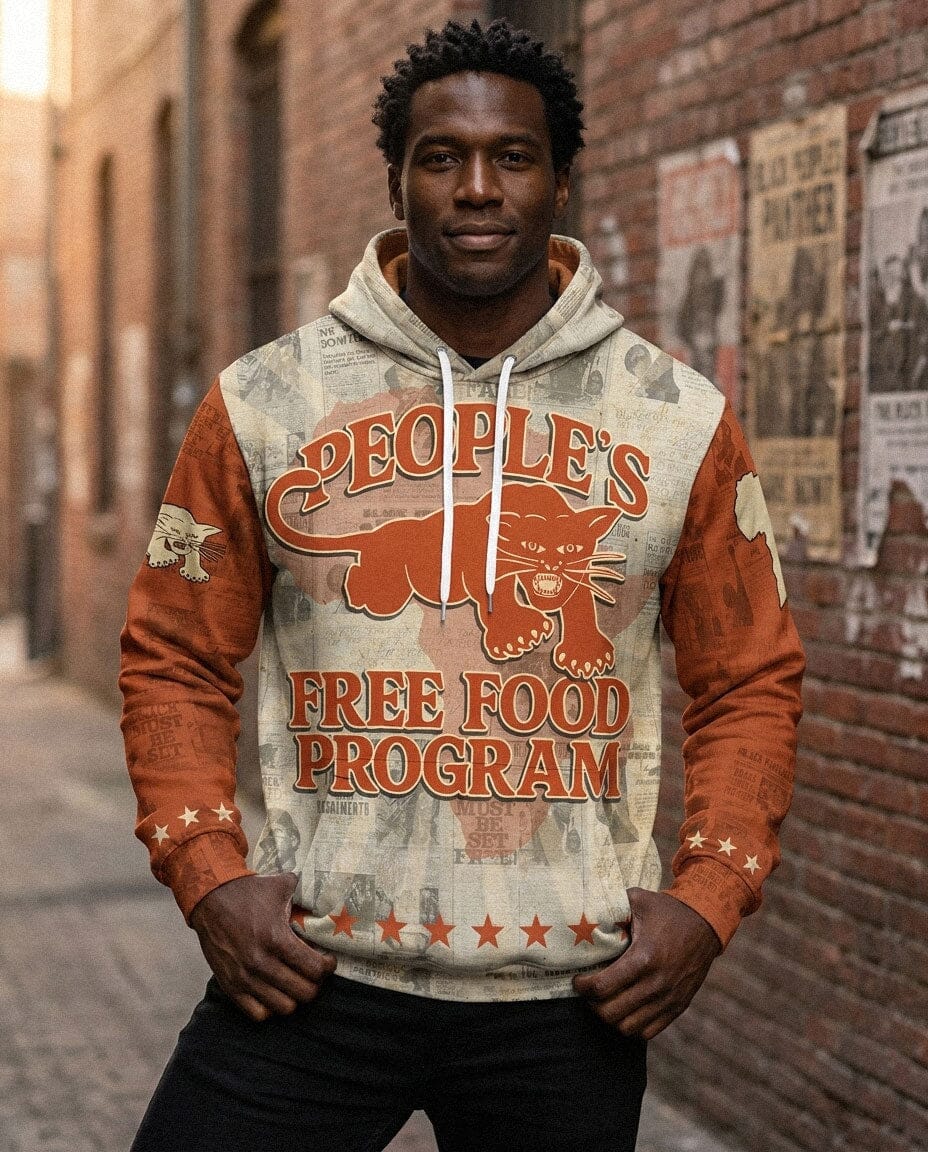 People's Free Food Program All-over Hoodie Hoodie Tianci Pullover S 