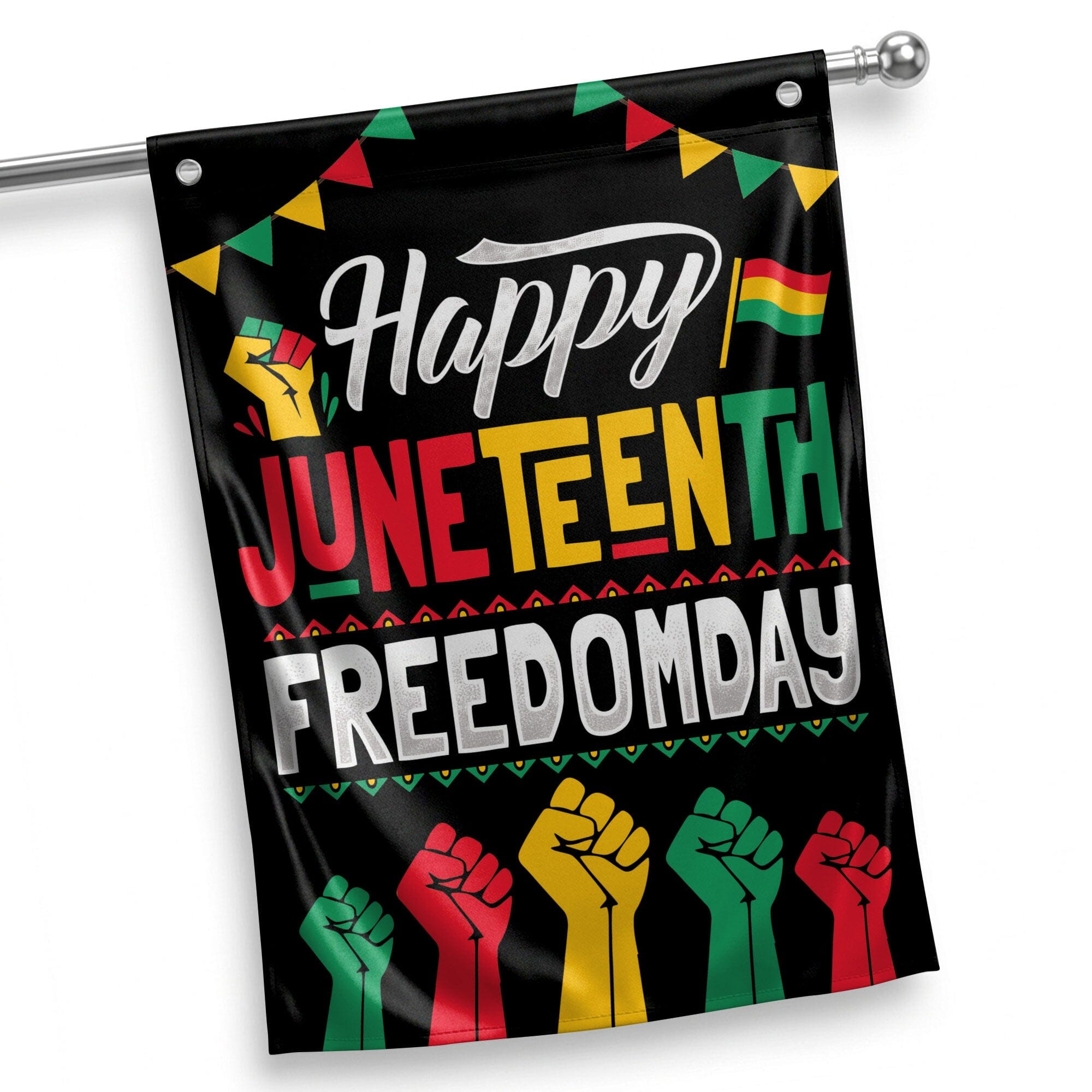 Happy Juneteenth Day House Flag House Flag Tianci 