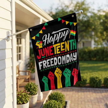 Happy Juneteenth Day House Flag House Flag Tianci 