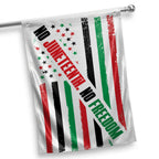 No Juenteenth No Freedom House Flag House Flag Tianci 