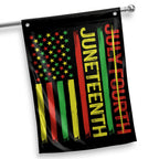 Not July Fourth - Juneteenth House Flag House Flag Tianci 