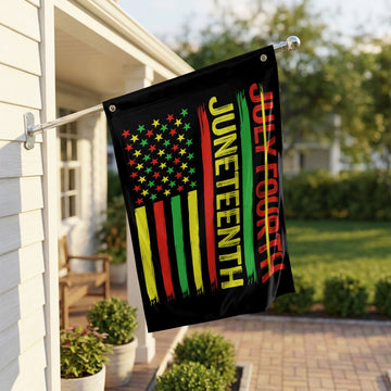 Not July Fourth - Juneteenth House Flag House Flag Tianci 35" X 59" (88.9x149.9CM) 