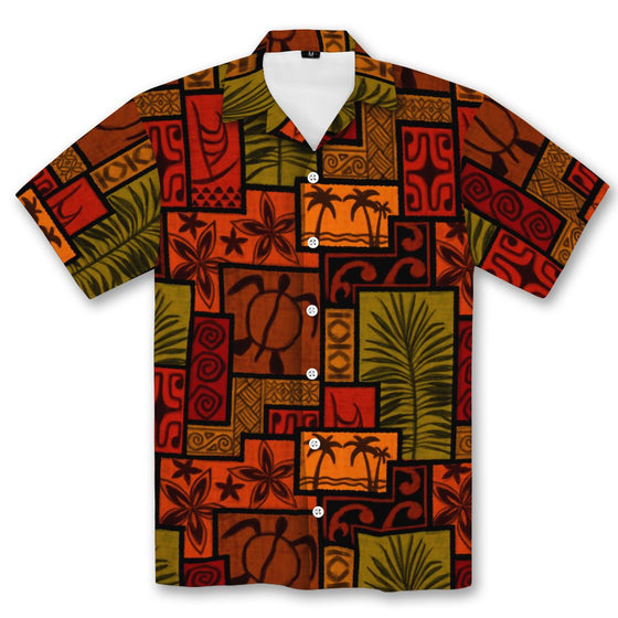 Bogolan Sunset Hawaiian Shirt Hawaiian Shirt Tianci
