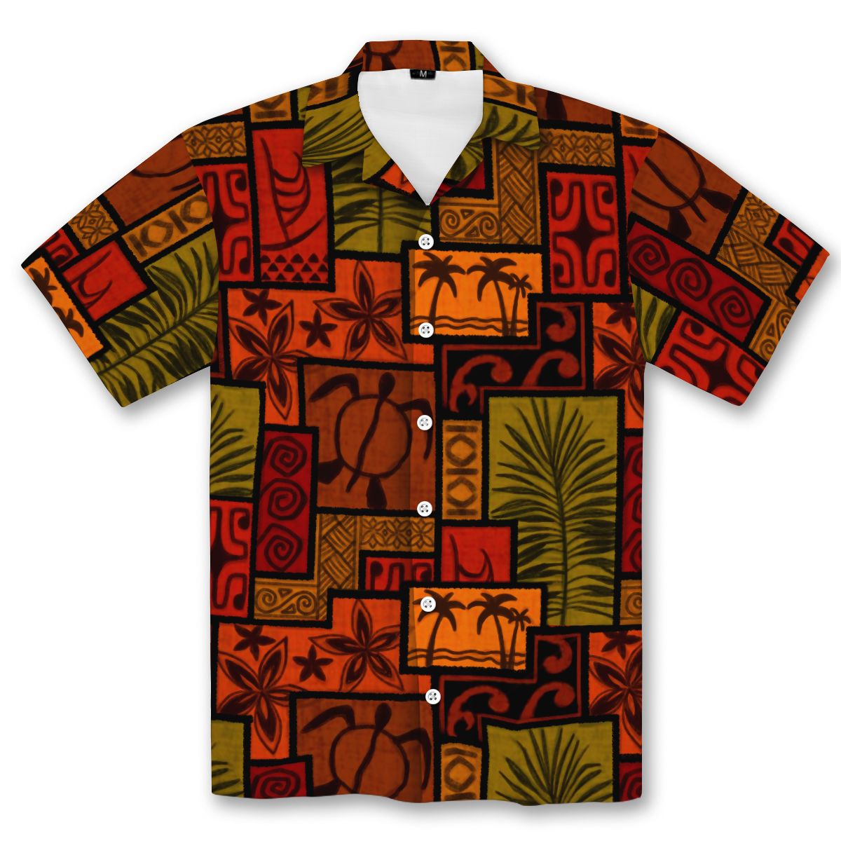 Bogolan Sunset Hawaiian Shirt Hawaiian Shirt Tianci 
