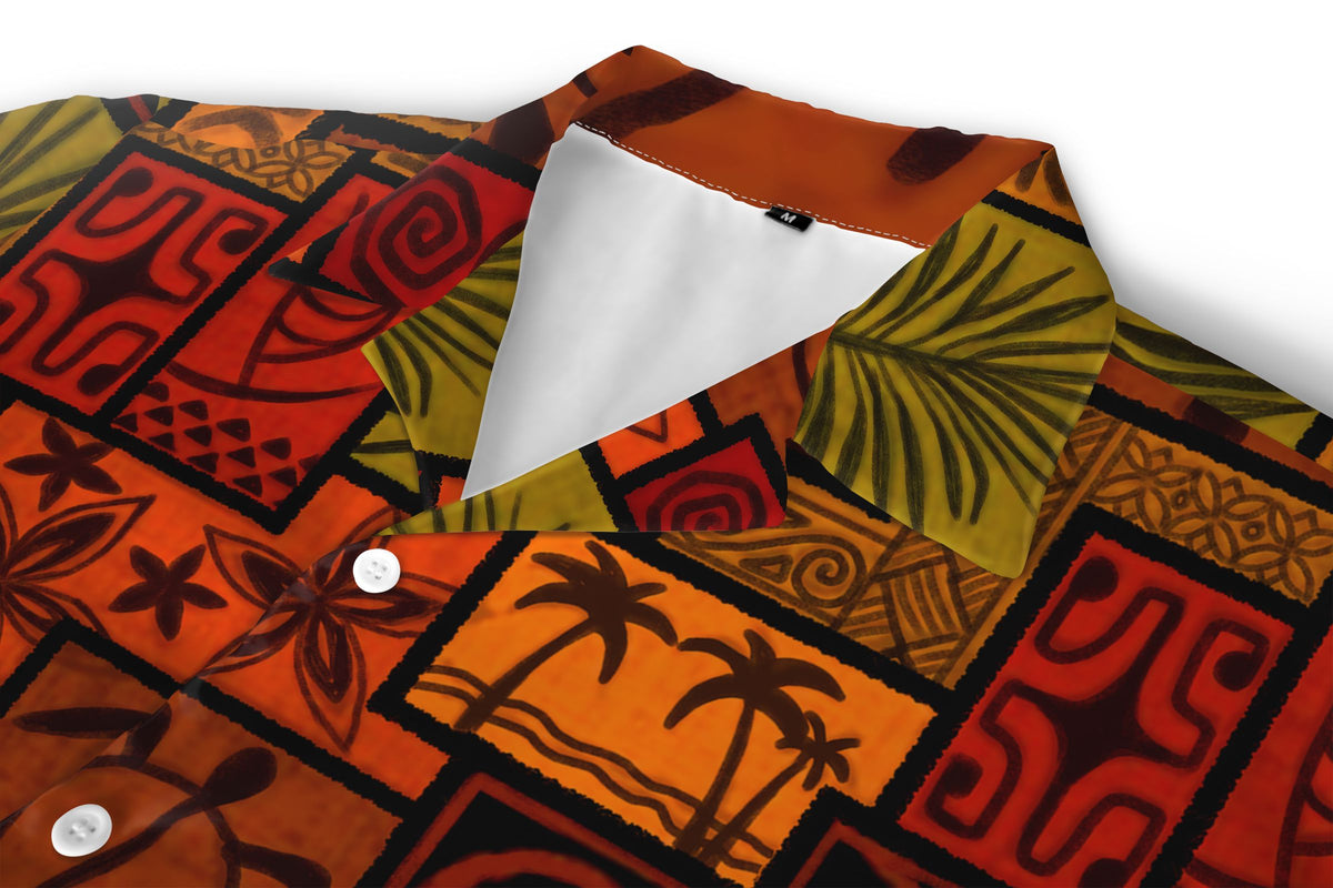 Bogolan Sunset Hawaiian Shirt Hawaiian Shirt Tianci 