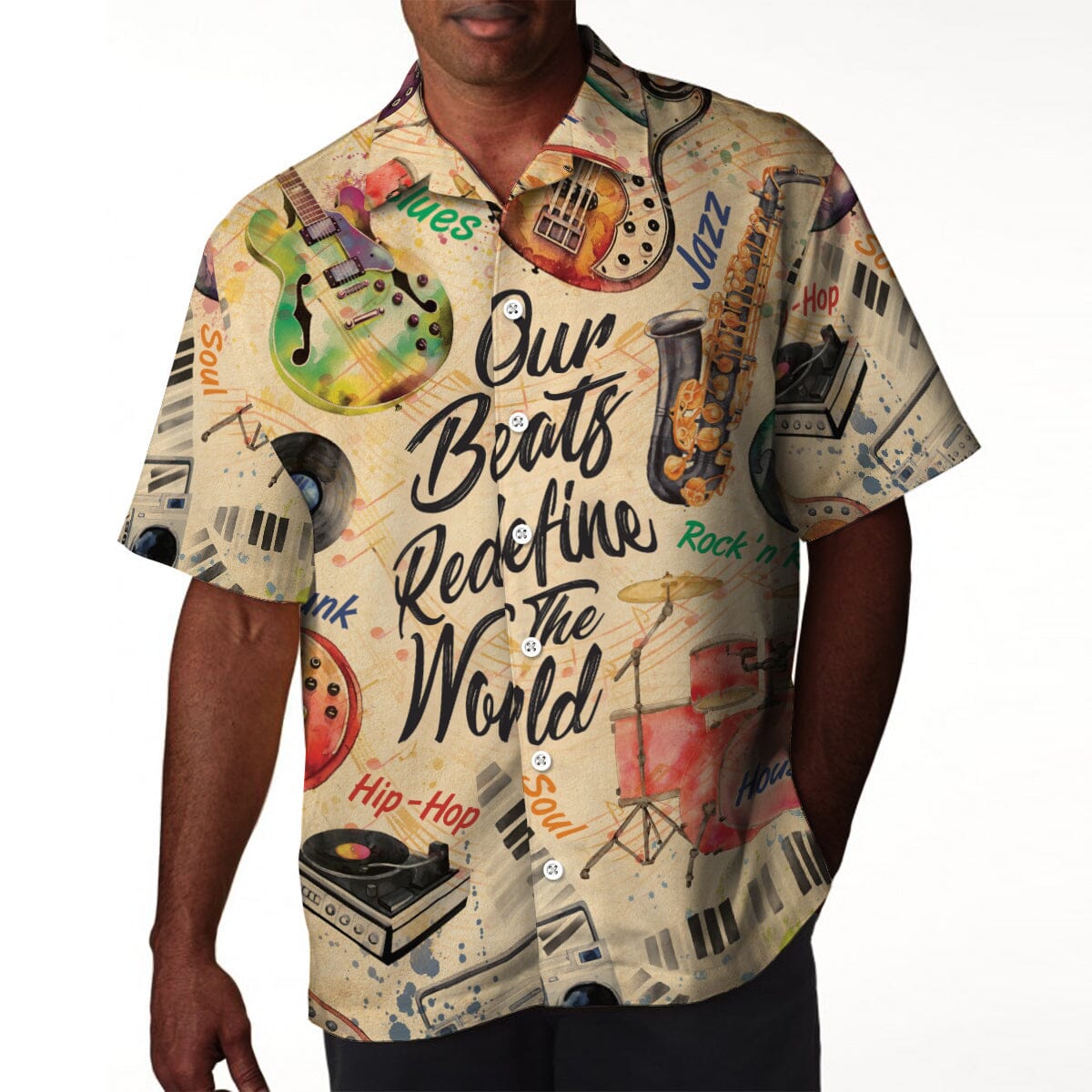 Our Beats Redefine The World Linen Hawaiian Shirt Hawaiian Shirt Tianci 