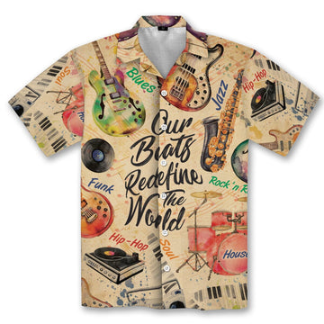 Our Beats Redefine The World Linen Hawaiian Shirt Hawaiian Shirt Tianci 