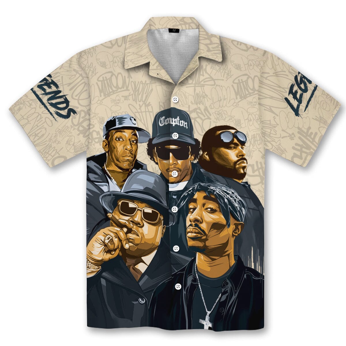 Hip Hop Legends 2 Linen Hawaiian Shirt Hawaiian Shirt Tianci 
