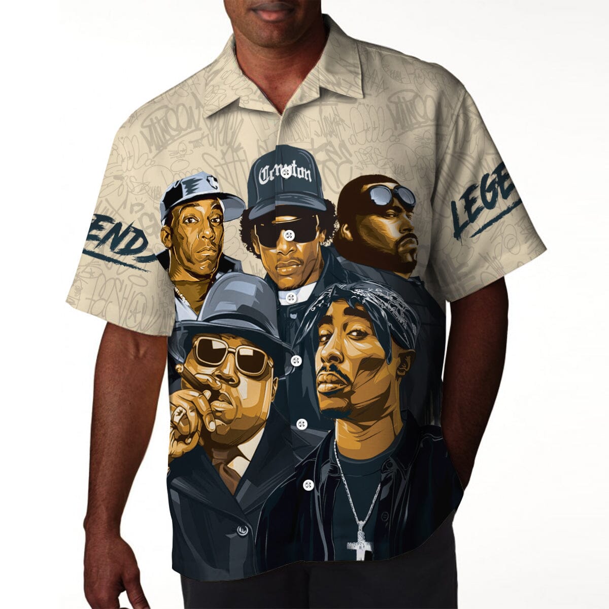 Hip Hop Legends 2 Linen Hawaiian Shirt Hawaiian Shirt Tianci 