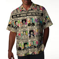 All My Heroes Have FBI Files Linen Hawaiian Shirt Hawaiian Shirt Tianci 