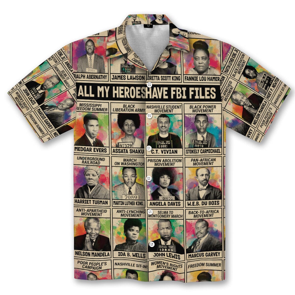 All My Heroes Have FBI Files Hawaiian Shirt and Shorts Set Hawaiian Shirt And Shorts Set Tianci 