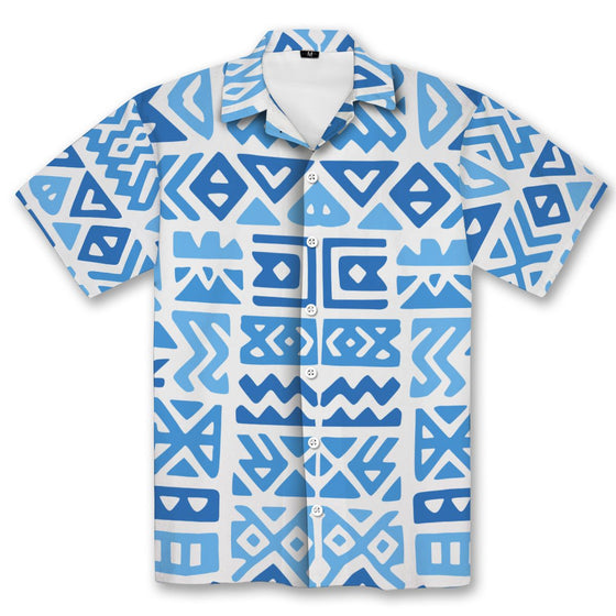 Sapphire Tribal Hawaiian Shirt Hawaiian Shirt Tianci 