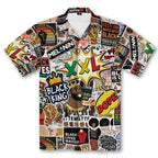 Black King's Time Stickers Hawaiian Shirt Hawaiian Shirt Tianci 