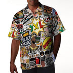 Black King's Time Stickers Hawaiian Shirt Hawaiian Shirt Tianci 