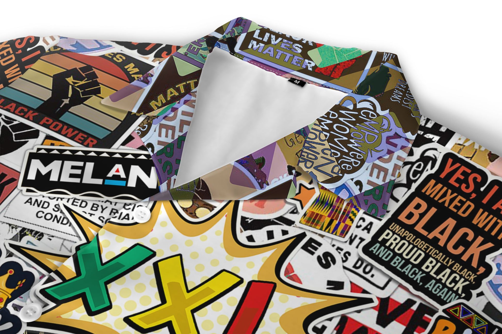 Black King's Time Stickers Hawaiian Shirt Hawaiian Shirt Tianci 