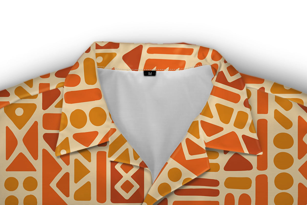Tribal Sunset Mosaic Hawaiian Shirt Hawaiian Shirt Tianci 