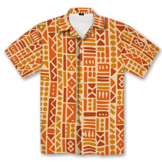 Tribal Sunset Mosaic Hawaiian Shirt Hawaiian Shirt Tianci
