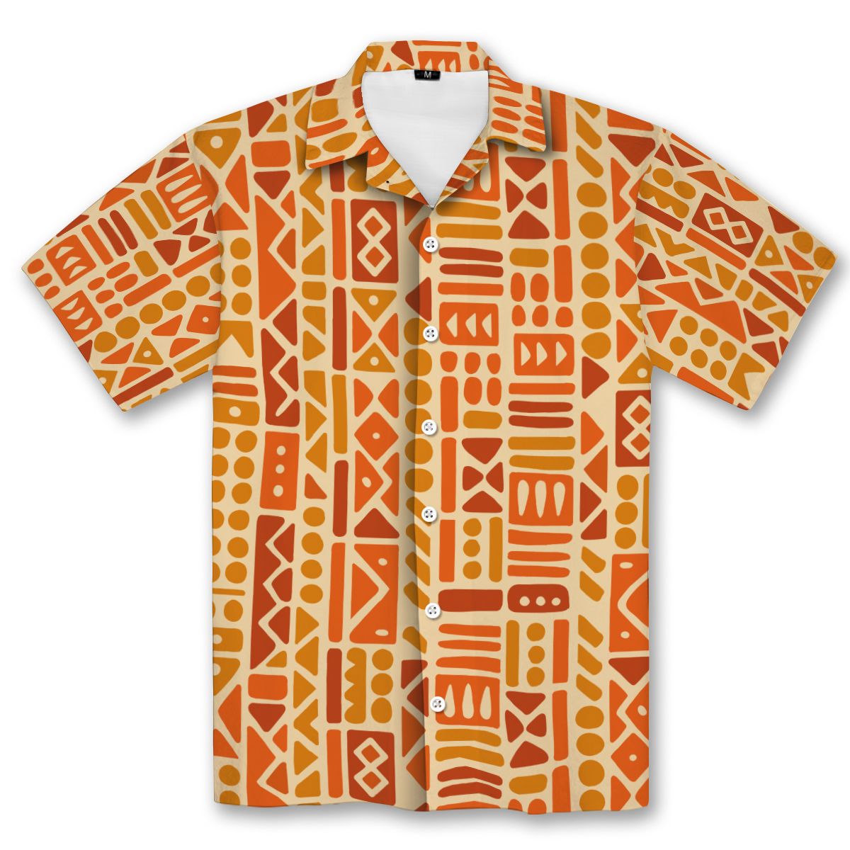 Tribal Sunset Mosaic Hawaiian Shirt Hawaiian Shirt Tianci 