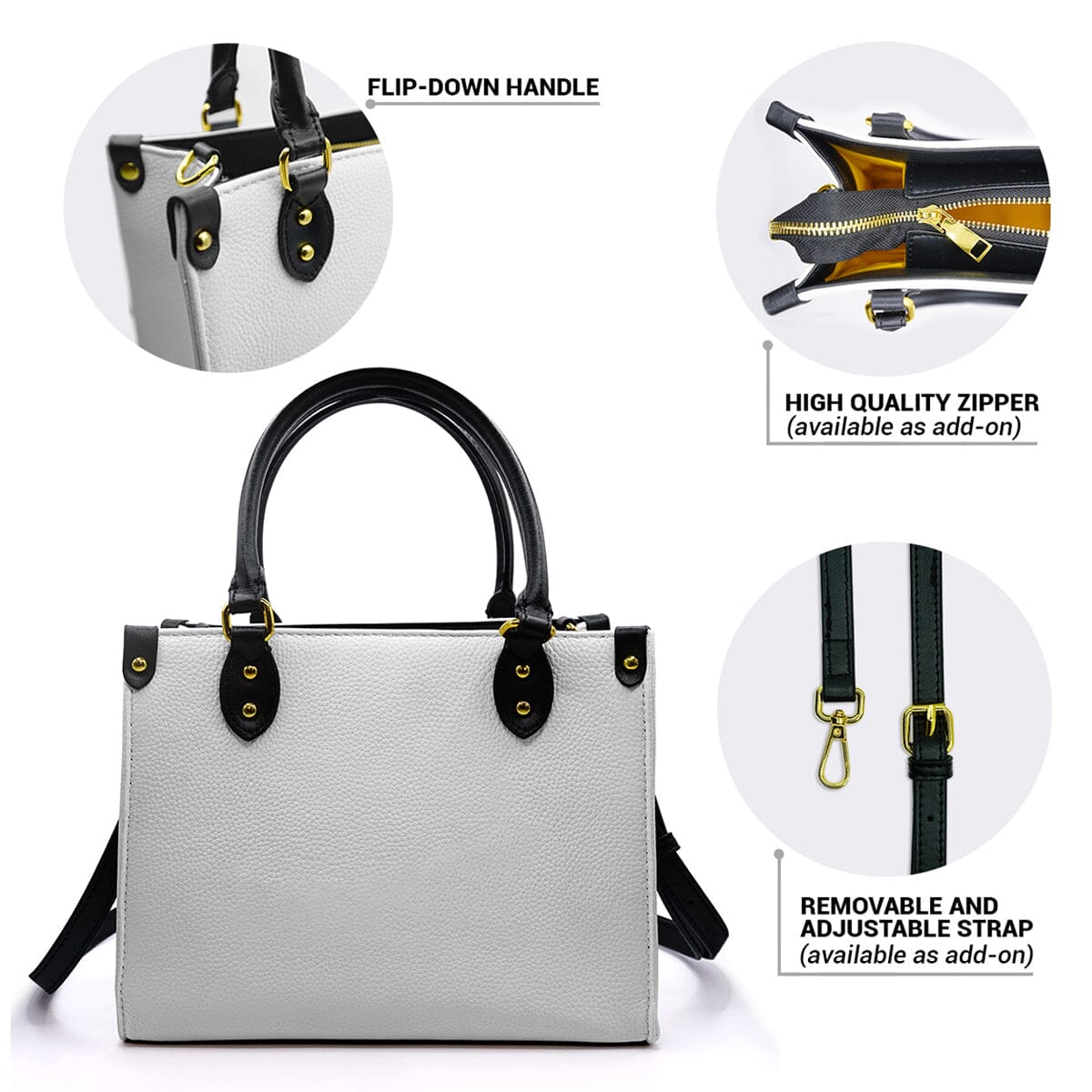 Ethnic African Geometric Pattern Leather Handbag Leather Handbag Highcommerce 