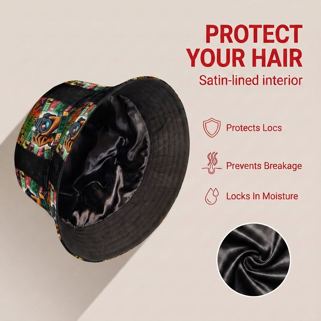 Heritage in Frames Bucket Hat Bucket Hat Tianci Premium Satin Lined Average 