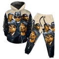 Hip Hop Legends 2 All-over Hoodie and Joggers Set Hoodie Joggers Set Tianci 